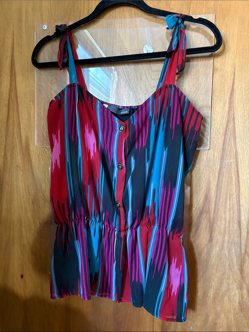 Myne Tie-Shoulder Tank Top